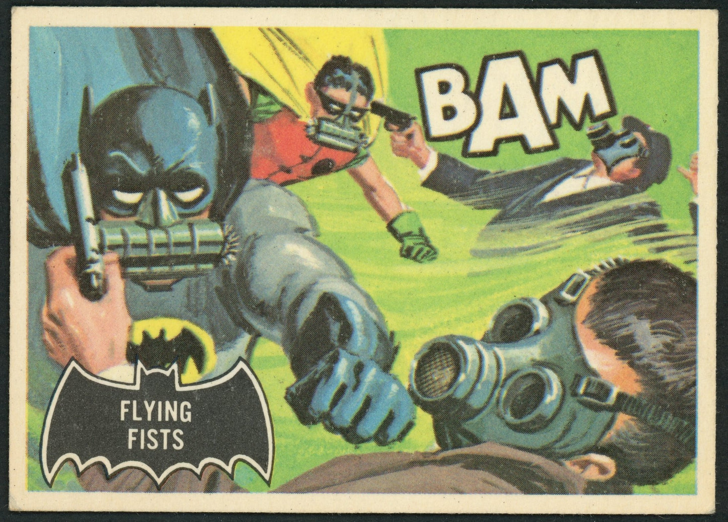1966 O-Pee-Chee #44 Batman Black Bat "Flying Fists"