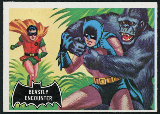 1966 O-Pee-Chee Batman Black Bat #50 "Beastly Encounter"