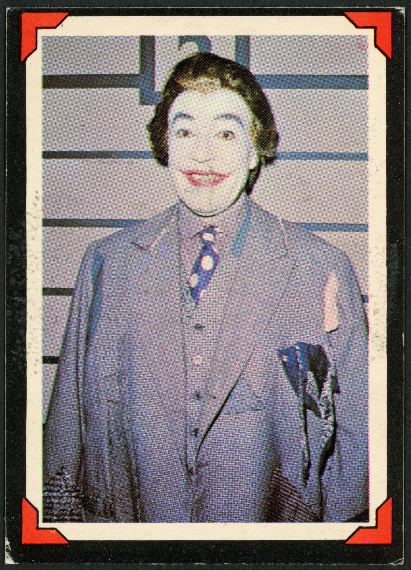 1966 O-Pee-Chee #12 Batman Riddler Back "The Clown Prince of Crime"