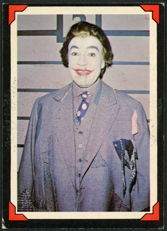 1966 O-Pee-Chee Batman Riddler Back #12 "The Clown Prince of Crime"