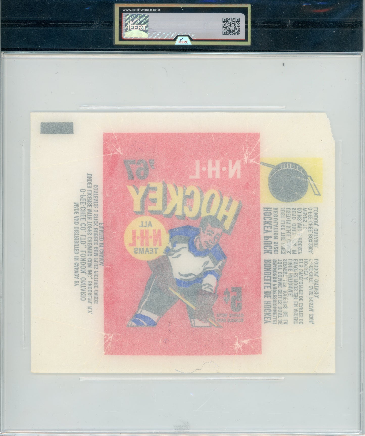 1966 Topps #NNO Wrapper iCert 3