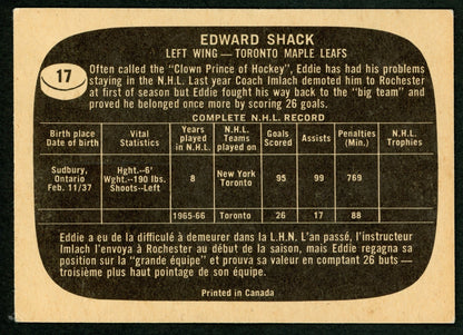 1966 Topps #017 Eddie Shack