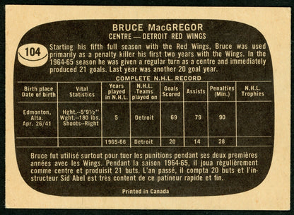1966 Topps #104 Bruce MacGregor