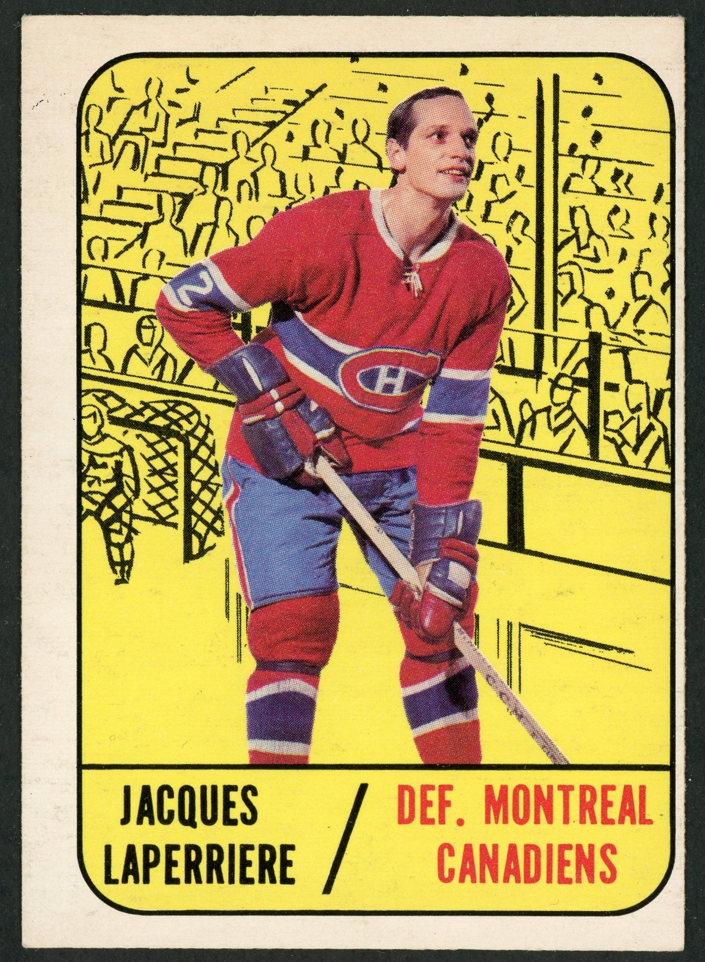 1967 Topps #007 Jacques Laperriere HOF