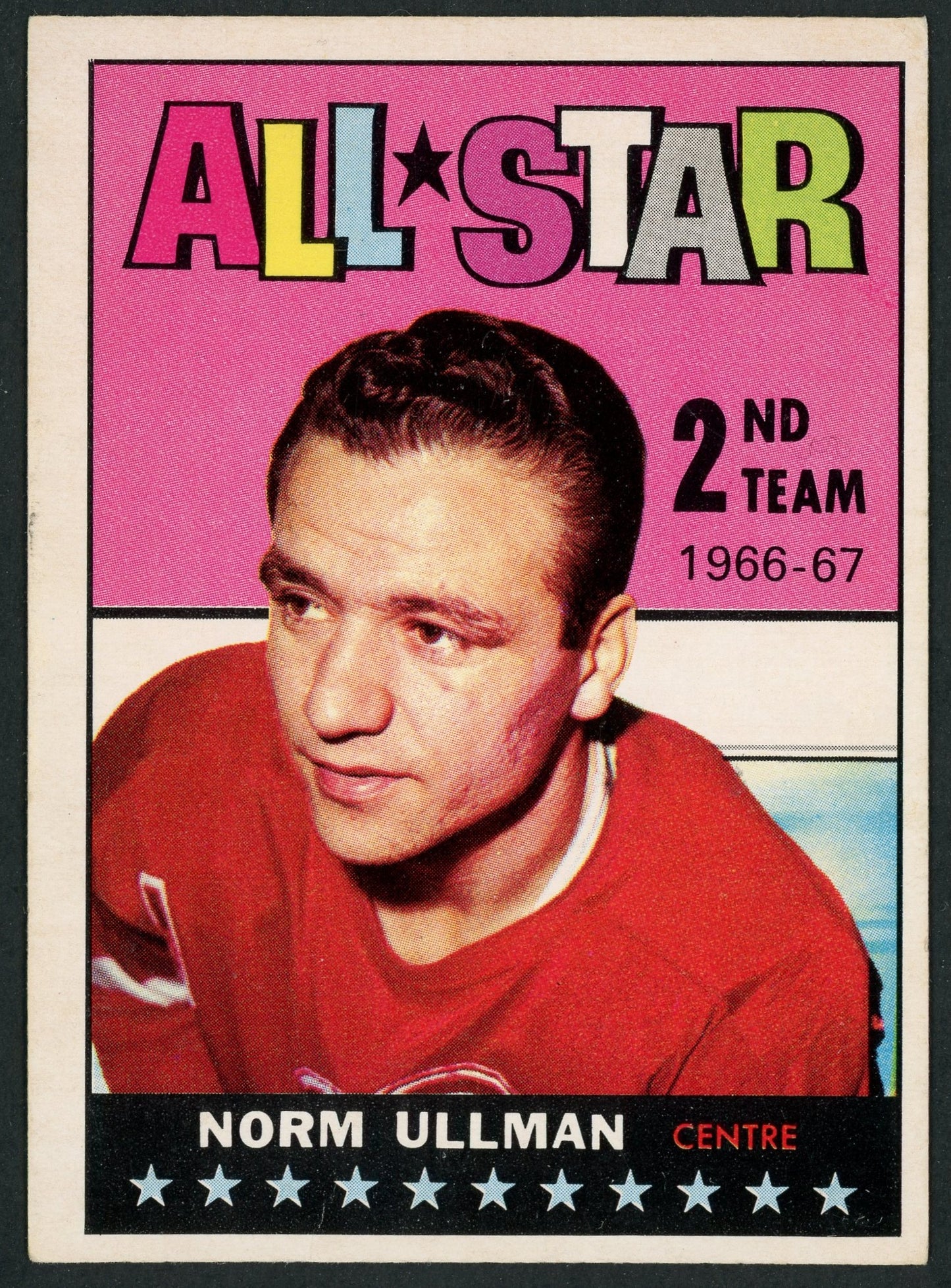 1967 Topps #132 Norm Ullman All Star HOF