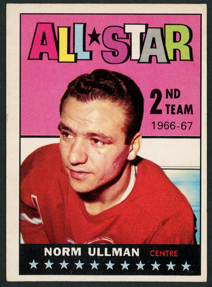 1967 Topps #132 Norm Ullman All Star HOF