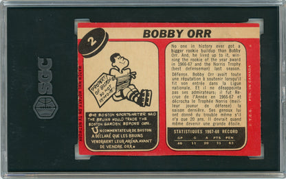 1968 O-Pee-Chee #002 Bobby Orr HOF SGC 4
