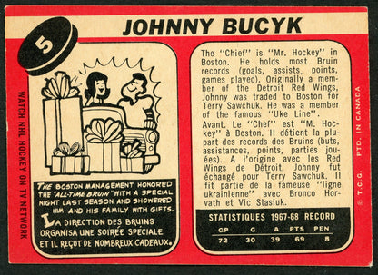 1968 O-Pee-Chee #005 Johnny Bucyk HOF