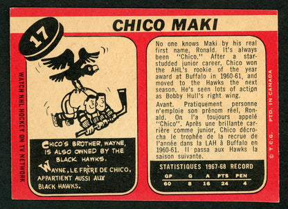 1968 O-Pee-Chee #017 Chico Maki