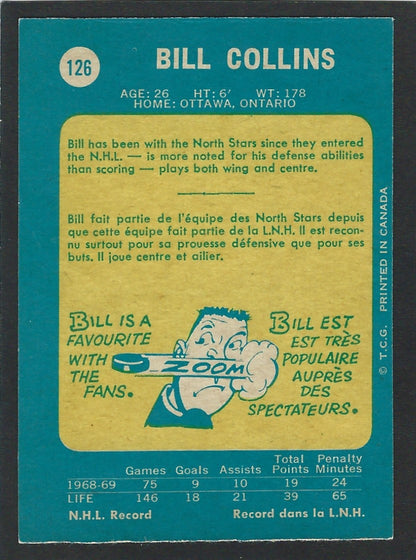 1969 O-Pee-Chee #126 Bill Collins