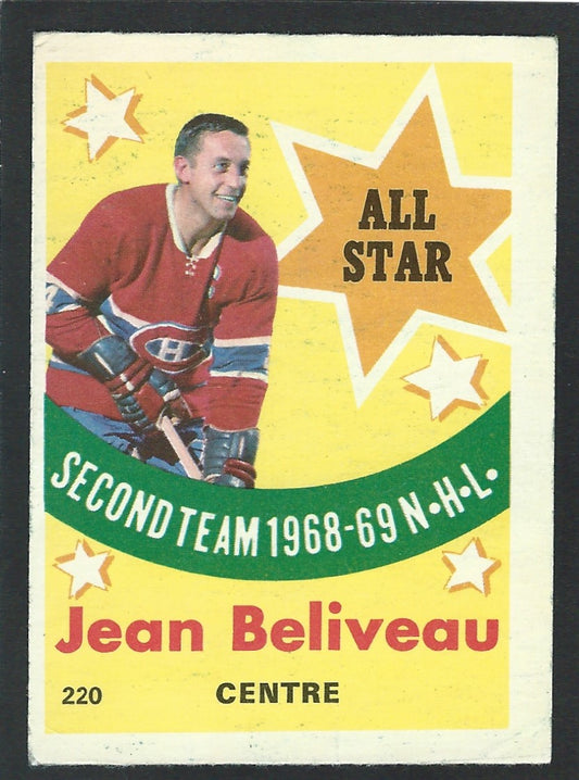 1969 O-Pee-Chee #220 Jean Beliveau All Star