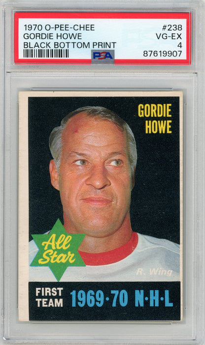 1970 O-Pee-Chee #238 Gordie Howe All Star PSA 4 HOF