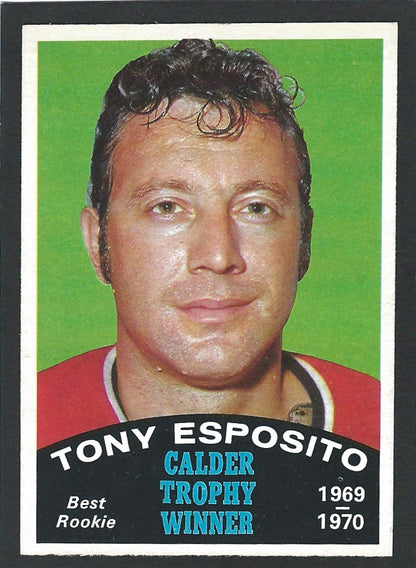 1970 O-Pee-Chee #247 Tony Esposito Calder Trophy Winner HOF