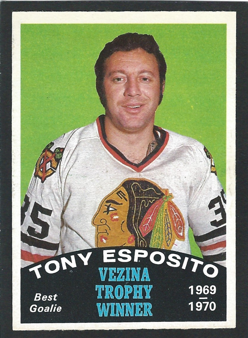 1970 O-Pee-Chee #250 Tony Esposito Vezina Trophy Winner HOF