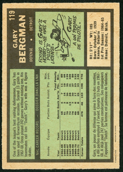 1971 O-Pee-Chee #119 Gary Bergman