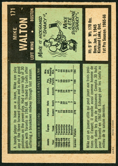 1971 O-Pee-Chee #171 Mike Walton