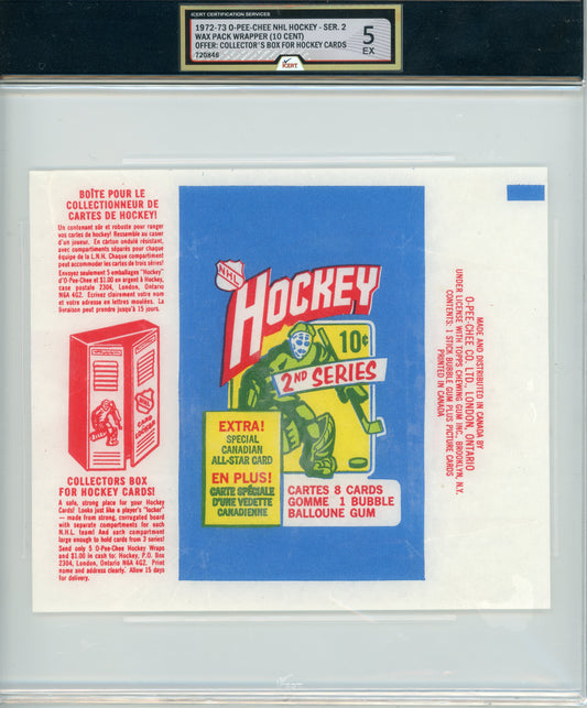 1972 O-Pee-Chee #NNO Wrapper Series 2 iCert 5