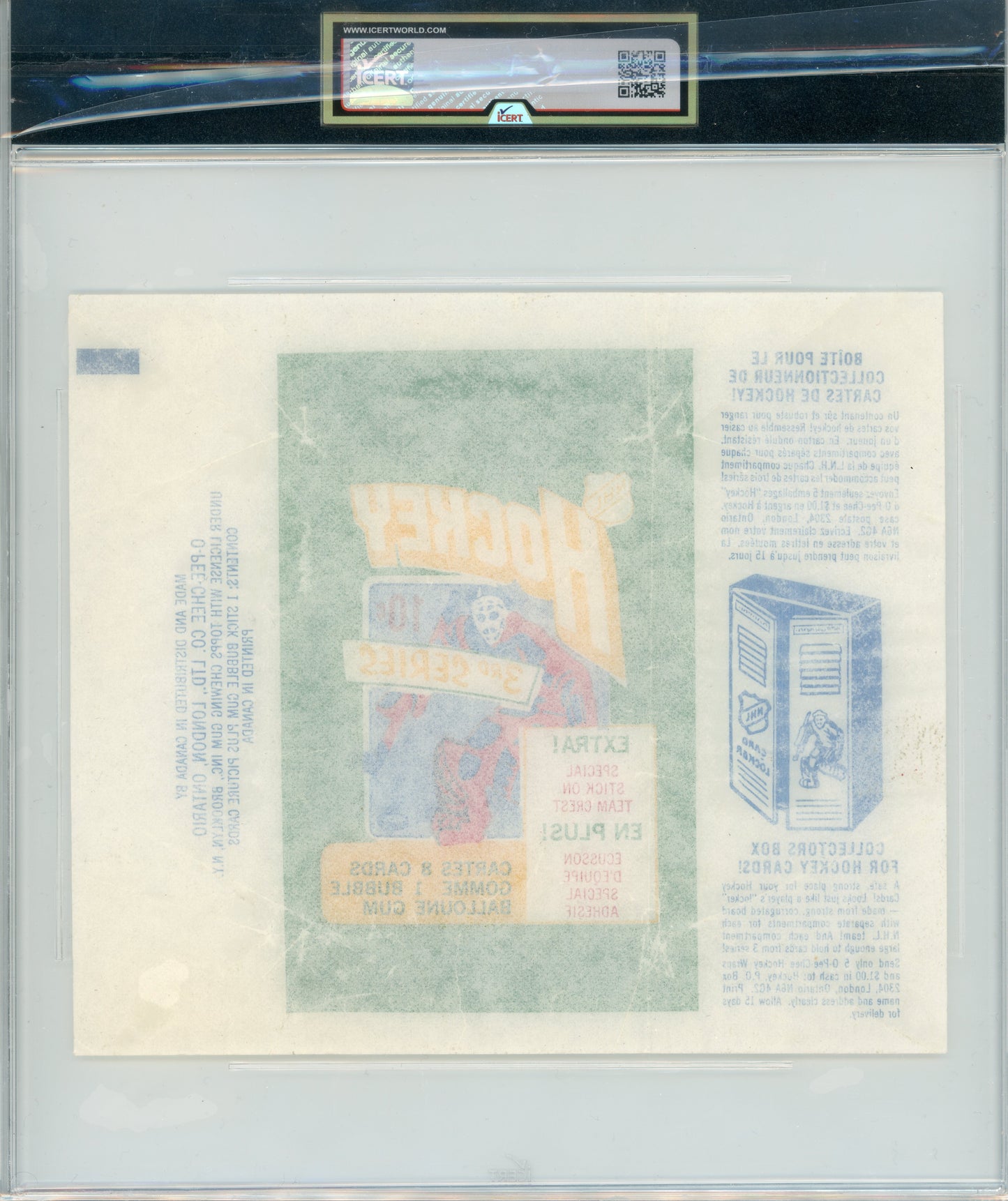 1972 O-Pee-Chee #NNO Wrapper Series 3 iCert 6