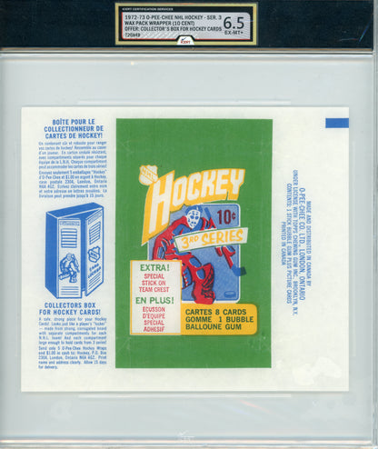 1972 O-Pee-Chee #NNO Wrapper Series 3 iCert 6.5