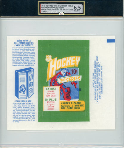 1972 O-Pee-Chee #NNO Wrapper Series 3 iCert 6.5