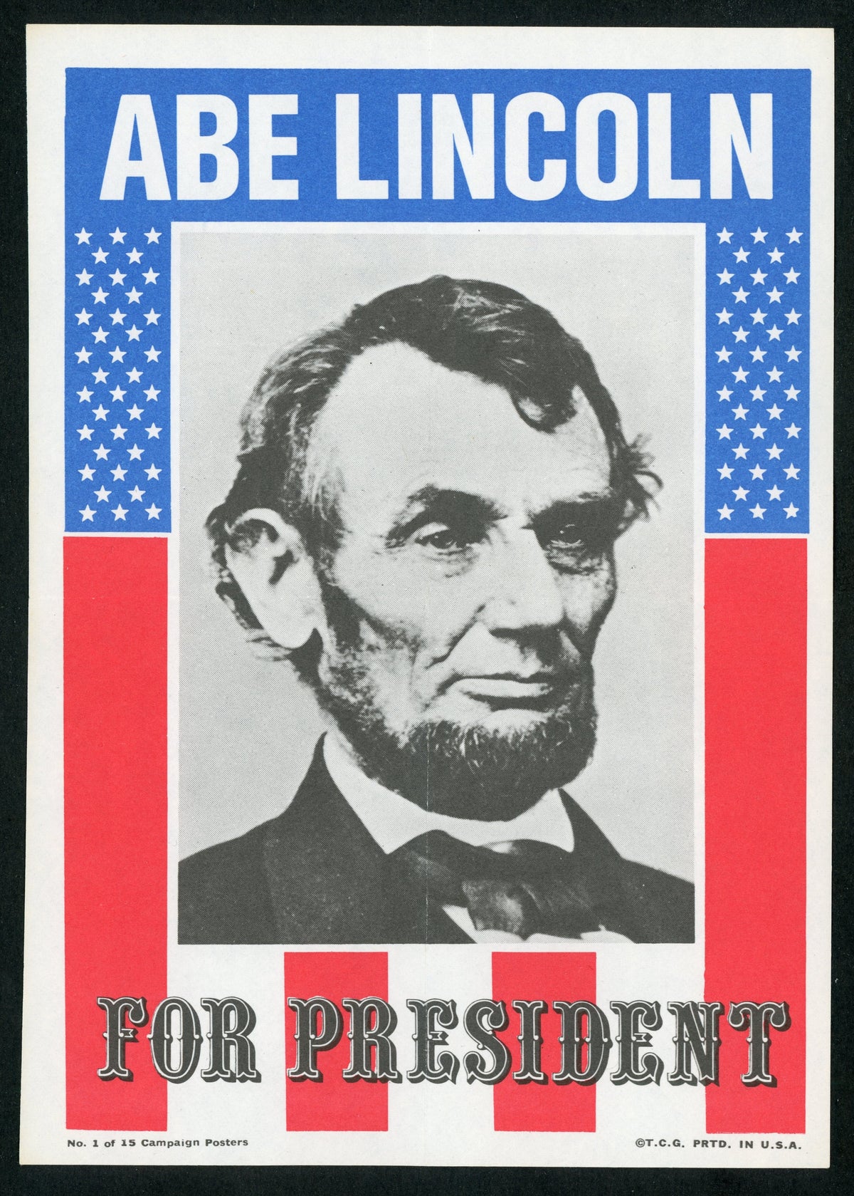 1972 TOPPS U.S. PRESIDENTS CAMPAIGN POSTERS COMPLETE SET of 15