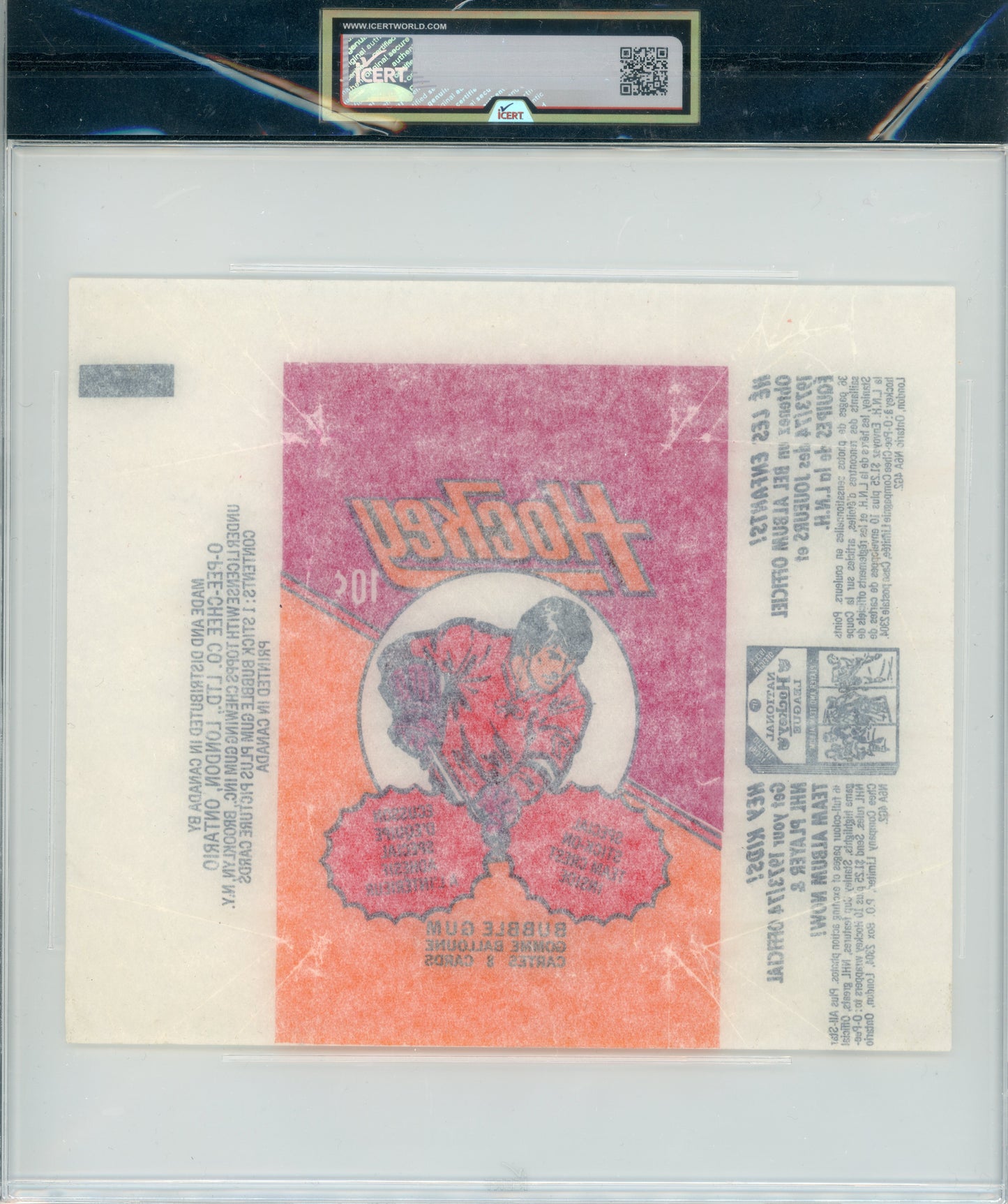 1979 O-Pee-Chee #NNO Wrapper iCert 5