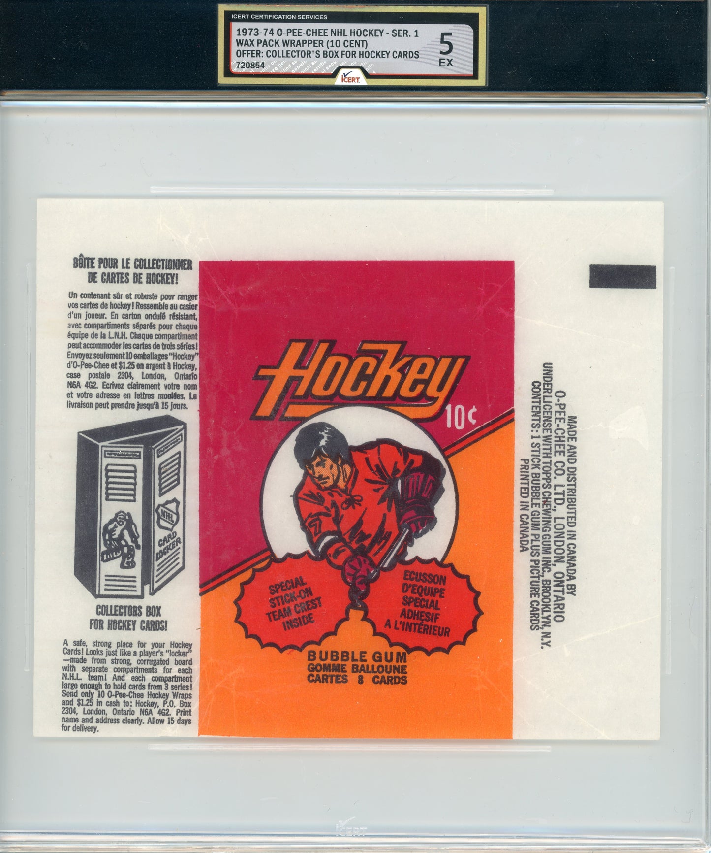 1973 O-Pee-Chee #NNO Wrapper Series 1 iCert 5