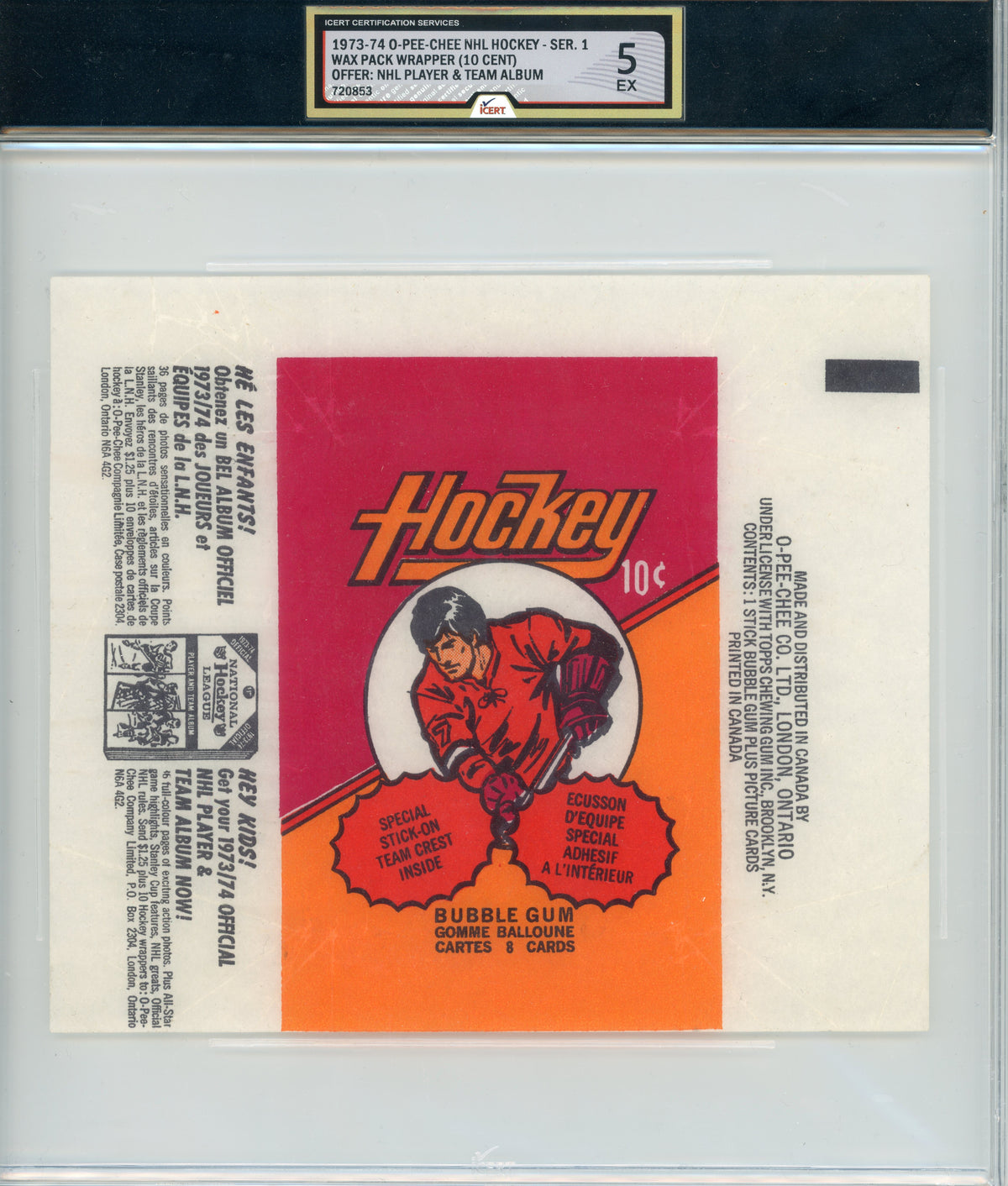 1979 O-Pee-Chee #NNO Wrapper iCert 5