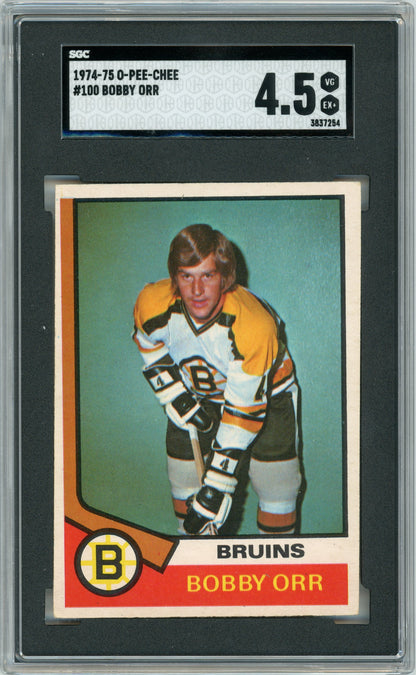 1974 O-Pee-Chee #100 Bobby Orr HOF SGC 4.5