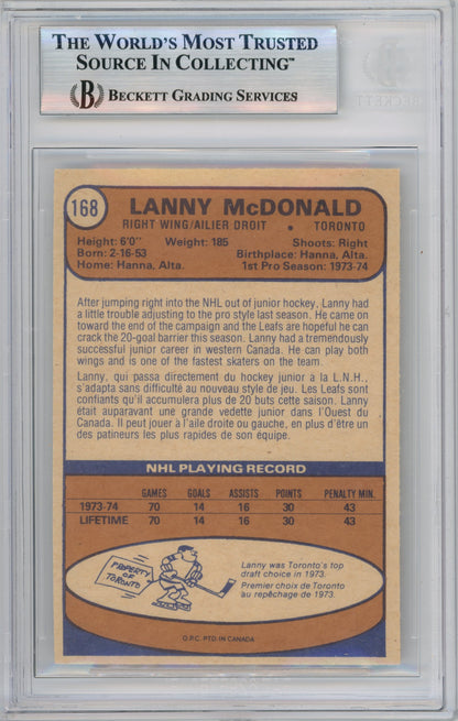 1974 O-Pee-Chee #168 Lanny McDonald RC HOF BVG 6.5