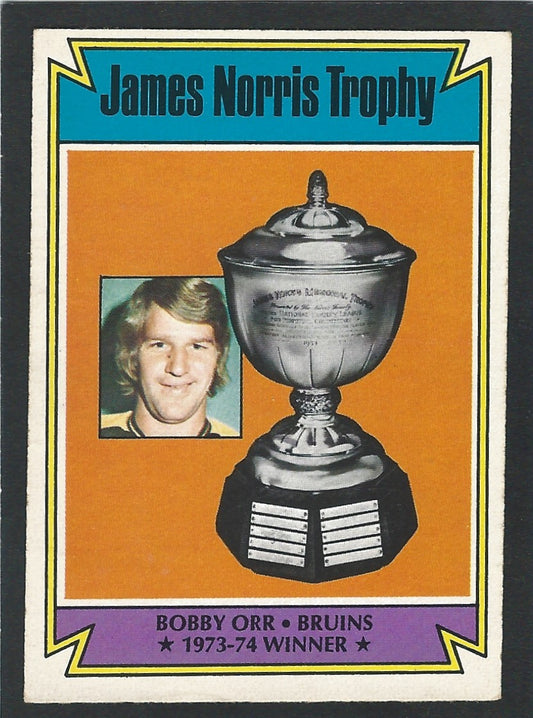 1974 O-Pee-Chee #248 Bobby Orr Norris Trophy Winner HOF