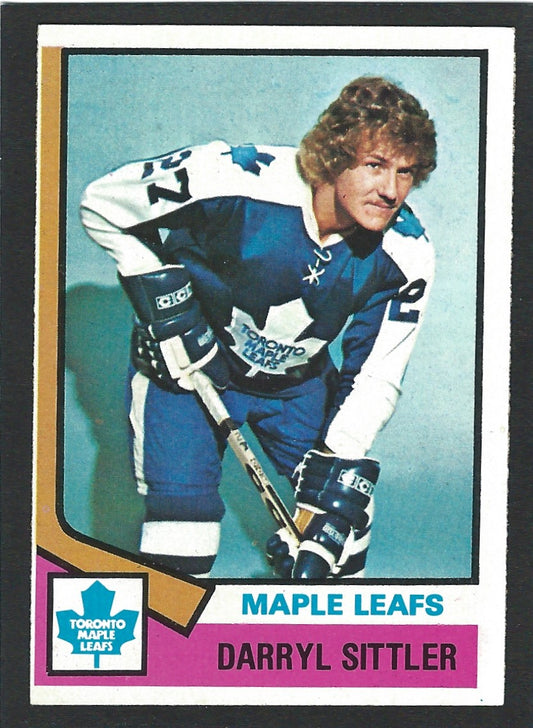 1974 Topps #040 Darryl Sittler HOF