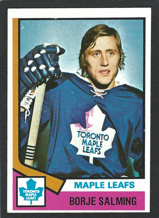 1974 Topps #180 Borje Salming RC HOF
