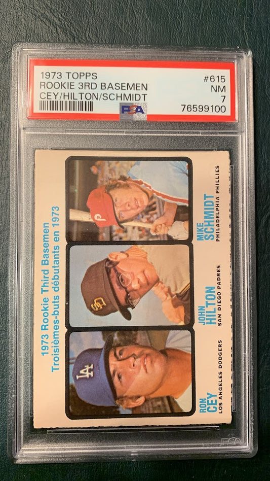 1973 O-Pee-Chee #615 Mike Schmidt RC HOF PSA 7
